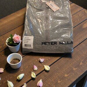 Peter Millar Men’s Full-Zip Sweater Jacket XXL Gale Gray MK24K60 NWT